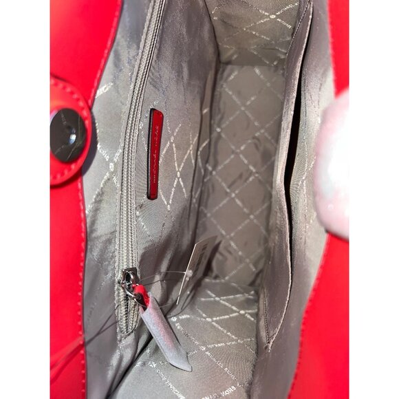 Michael Kors mercer medium graphic logo ombre print shopper tote bag coral reef - Picture 7 of 11